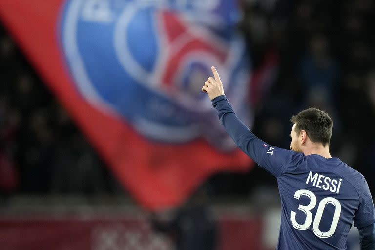Lionel Messi celebra su gol ante Angers, el miércoles pasado. Este domingo vuelve a jugar con PSG