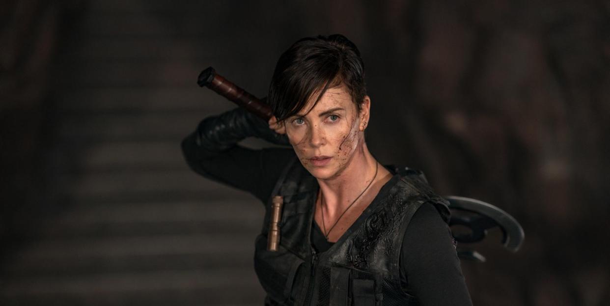 charlize theron as andy, the old guard