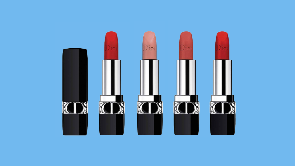 This set of Dior lipsticks makes for a festive pout.