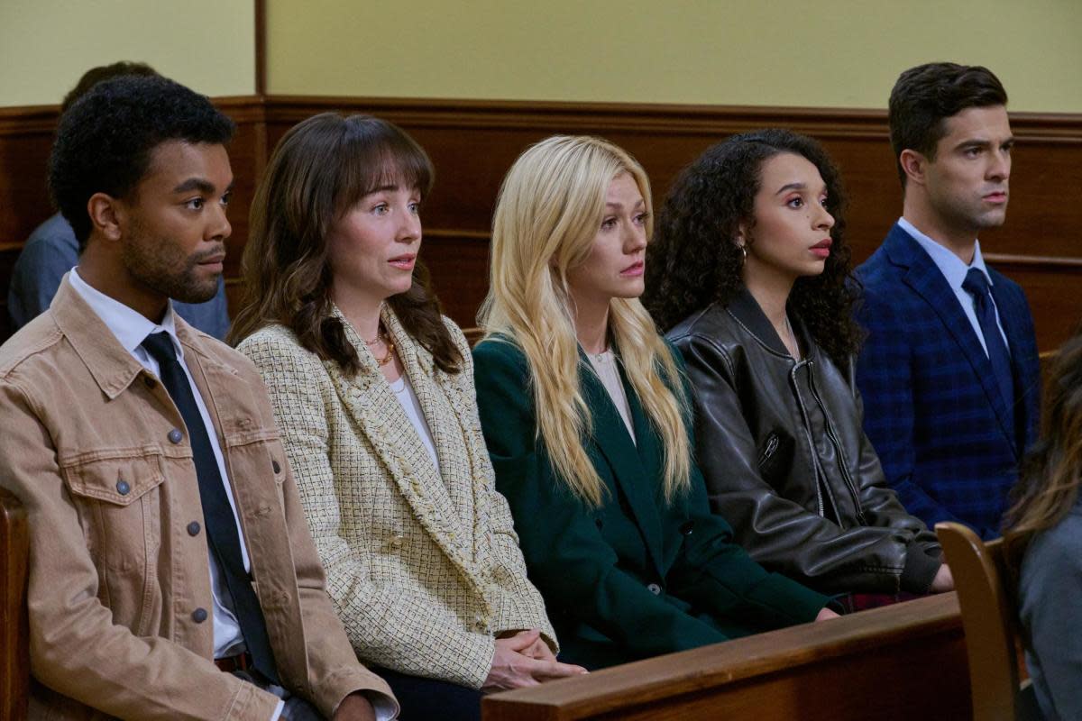 L to R: Alexander Nunez, Marisa McIntyre, Katherine McNamara, Sabrina Saudin, Markian Tarasiuk