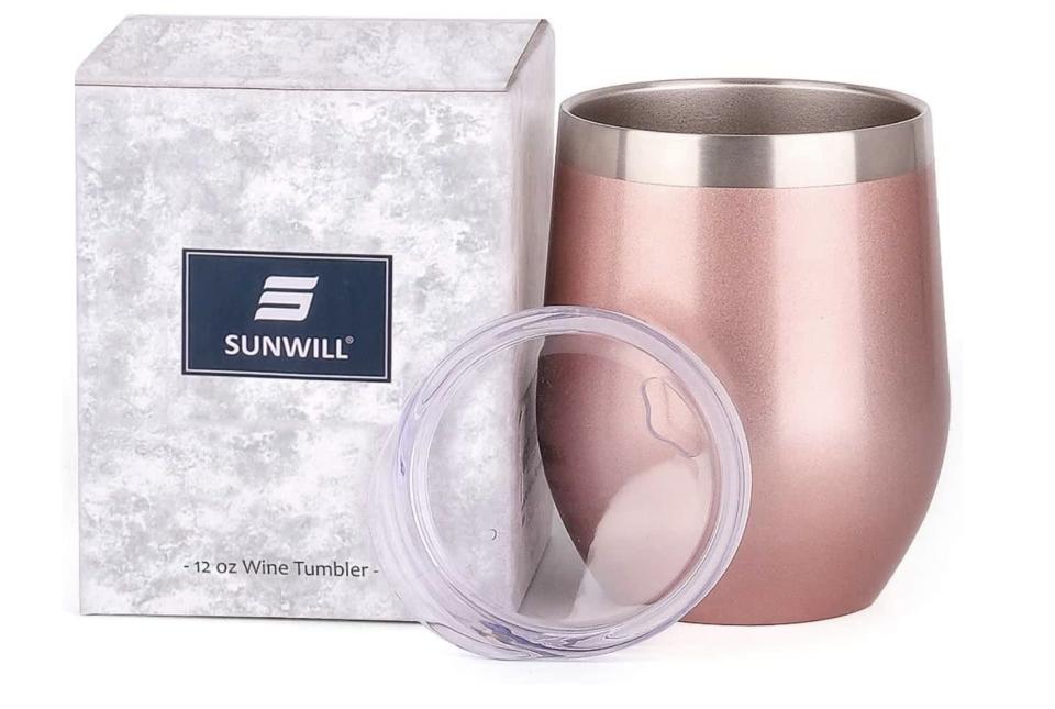 <p>Drinking coffee will never look more glam than with this <span>Sunwill Insulated Wine Tumbler</span> ($9, originally $15). It's a great one to take on your commute or anywhere else.</p>