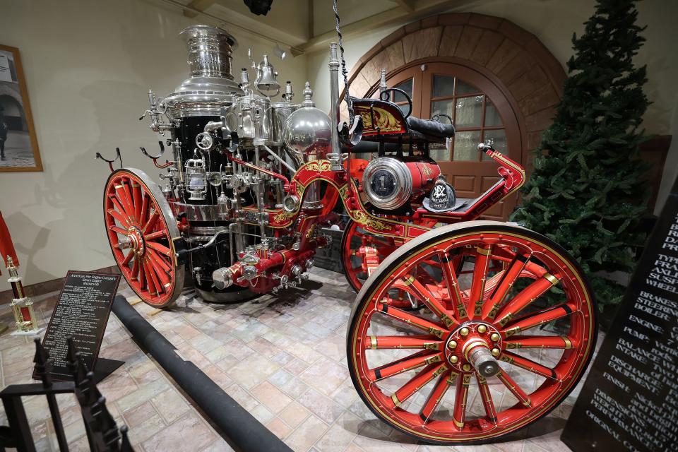 A 1902 steam fire engine on display at the Pioneer Memorial Museum in Salt Lake City on Friday, July 14, 2023. | Jeffrey D. Allred, Deseret News