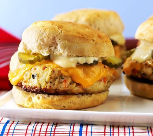 Chicken Burger in a Biscuit