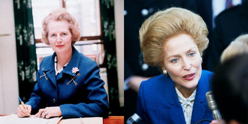 Gillian Anderson as Margaret Thatcher