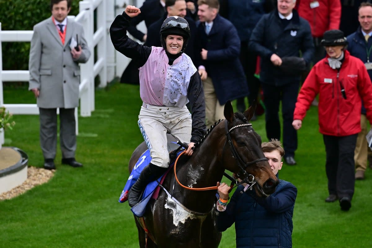 Rachael Blackmore and Slade Steel opened the Cheltenham Festival in style (AFP via Getty Images)