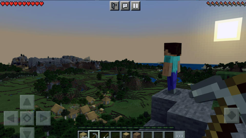 Captura de pantalla de Minecraft.