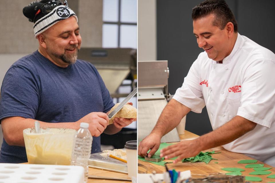 Buddy Valastro and Duff Goldman return to the cake competition after Valastro's hand surgery