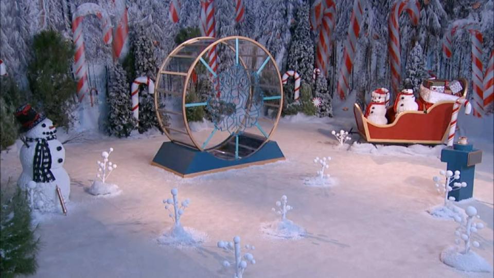 Big Brother Reindeer Games hamster wheel