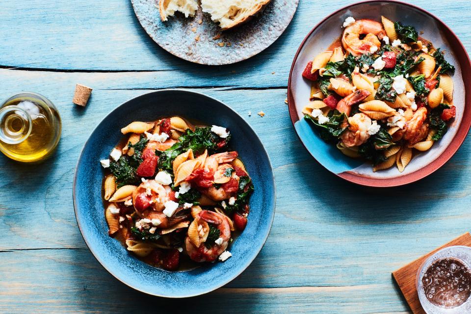 Shrimp Pasta With Kale