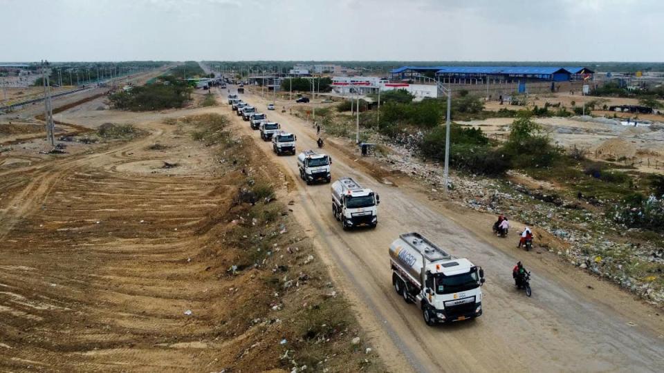 Carrotanques de La Guajira. Foto: UNGRD