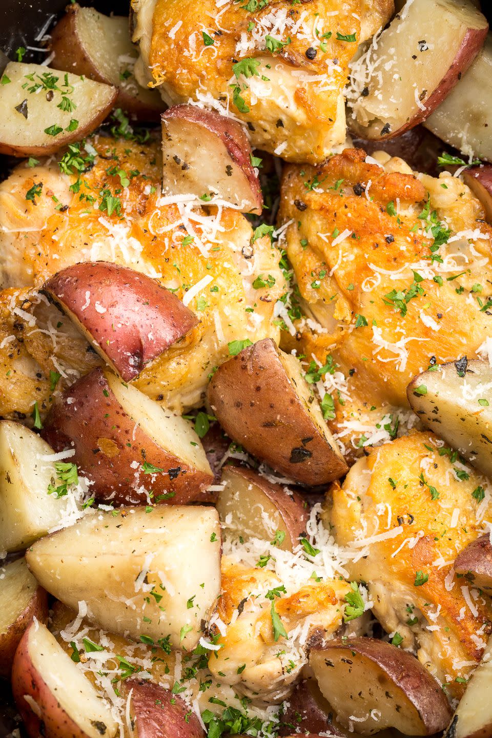 15) Slow-Cooker Garlic-Parmesan Chicken