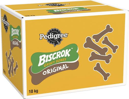 Treat your dog and 10kg of Pedigree gravy bones at 33% off