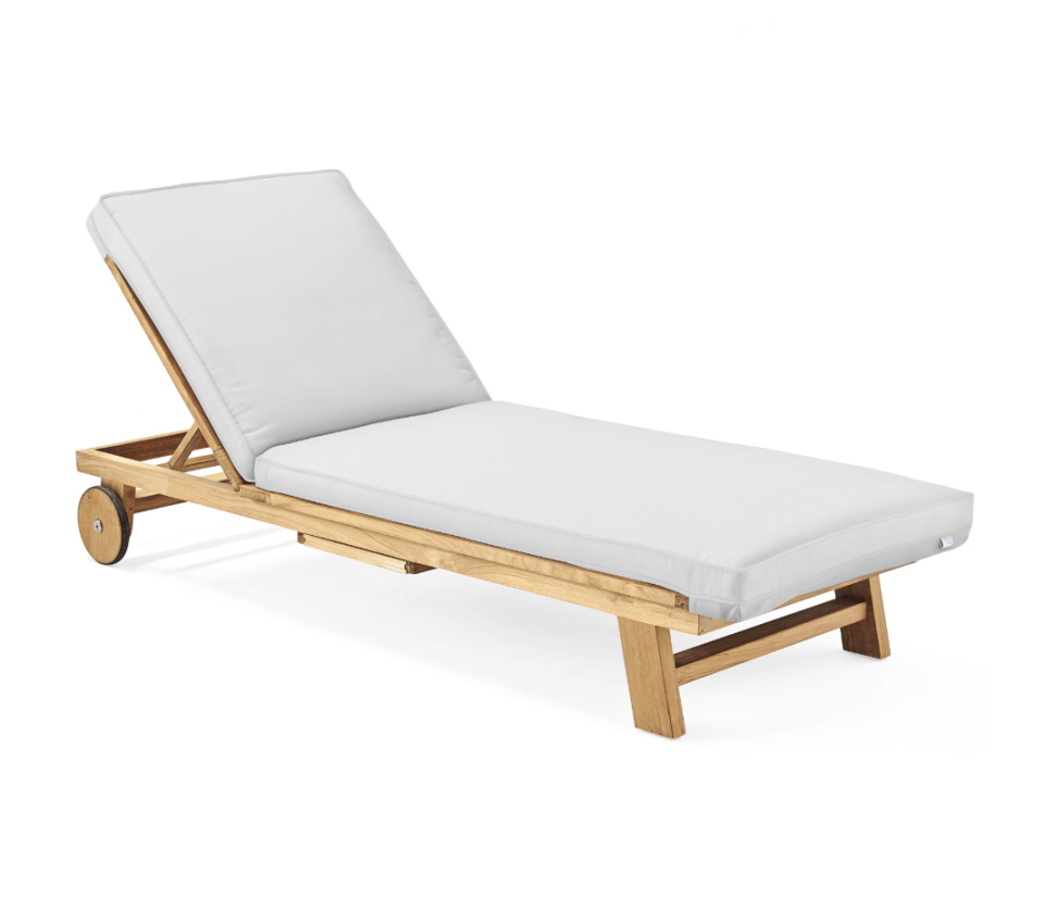 18) Crosby Teak Chaise