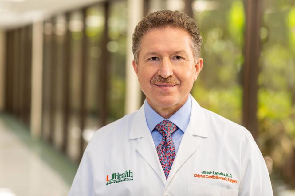 Dr. Joseph Lamelas, chief and program director of cardiothoracic surgery at the University of Miami Health System.