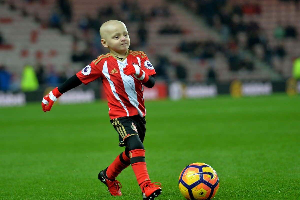Football mascot Bradley Lowery captured the nation’s hearts (Anna Gowthorpe/PA) (PA Archive)
