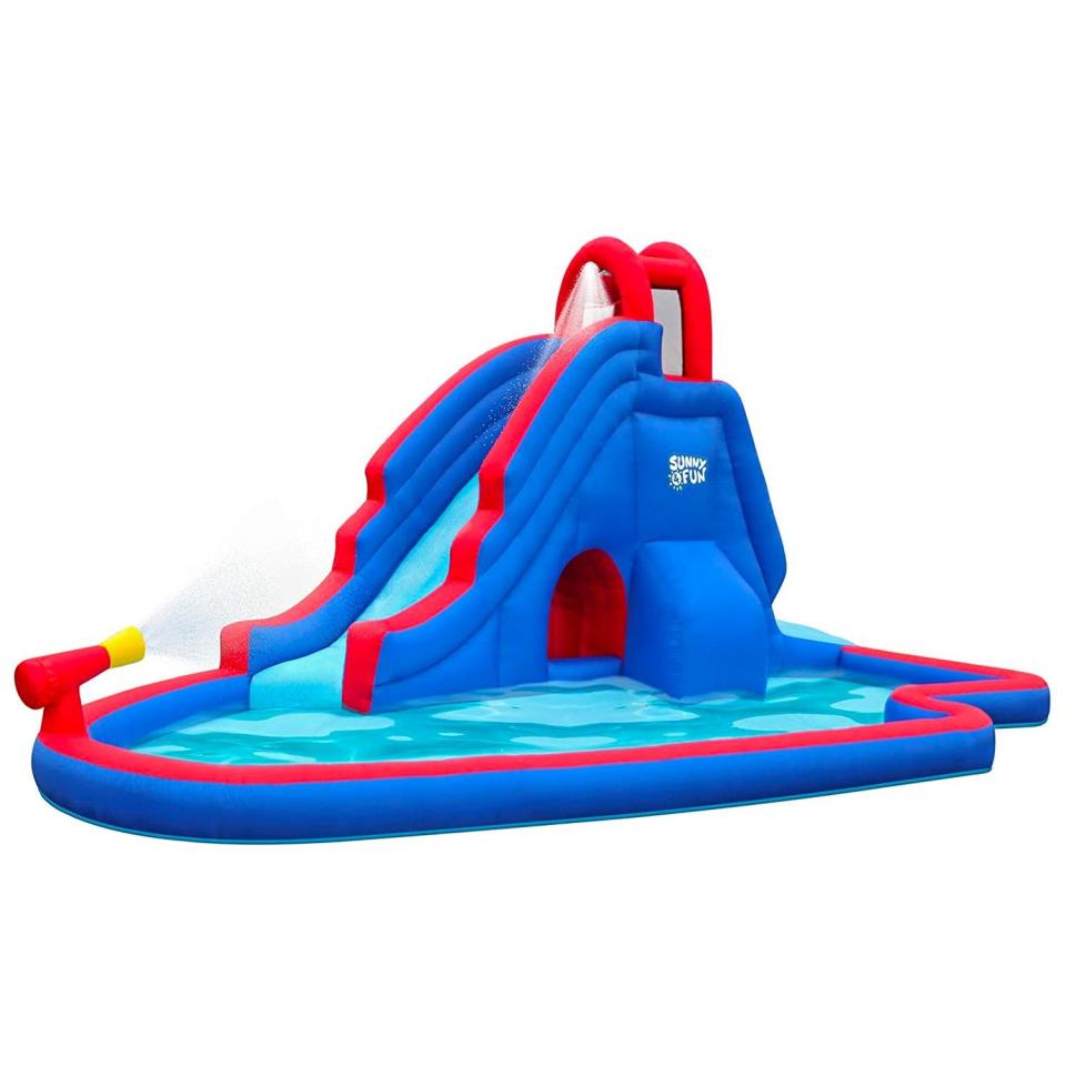 2) SUNNY & FUN Slide ‘N Spray Inflatable Water Slide Park