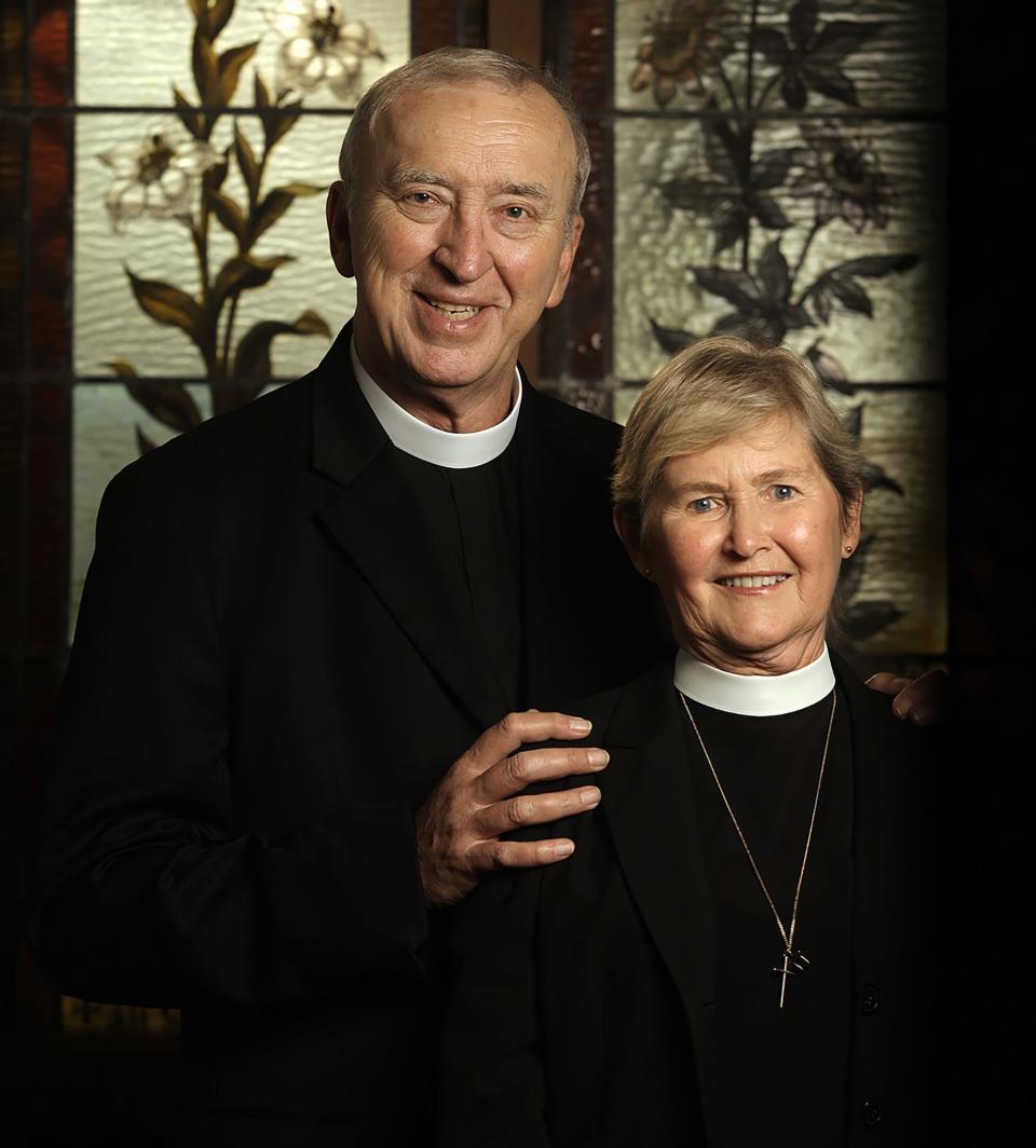 The Revs. Richard and Davette Turk photographed at the Church of Our Savior in Mandarin in 2010. The couple were former Catholics who left for the Episcopal Church, where they married and became priests. He died in 2011; she passed on July 19.