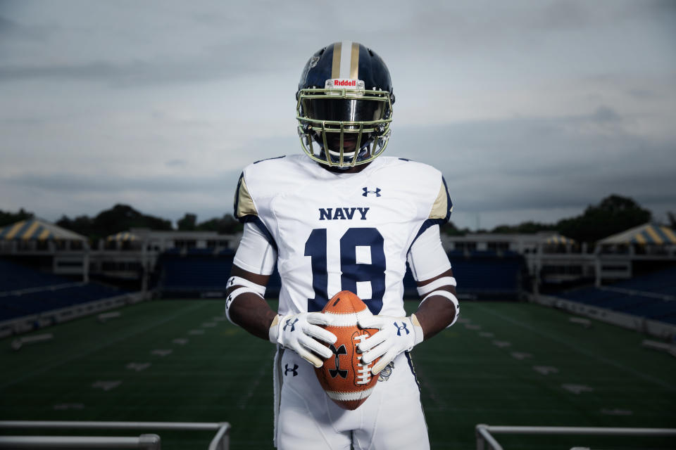 What Navy will wear vs. Army. (via Under Armour)