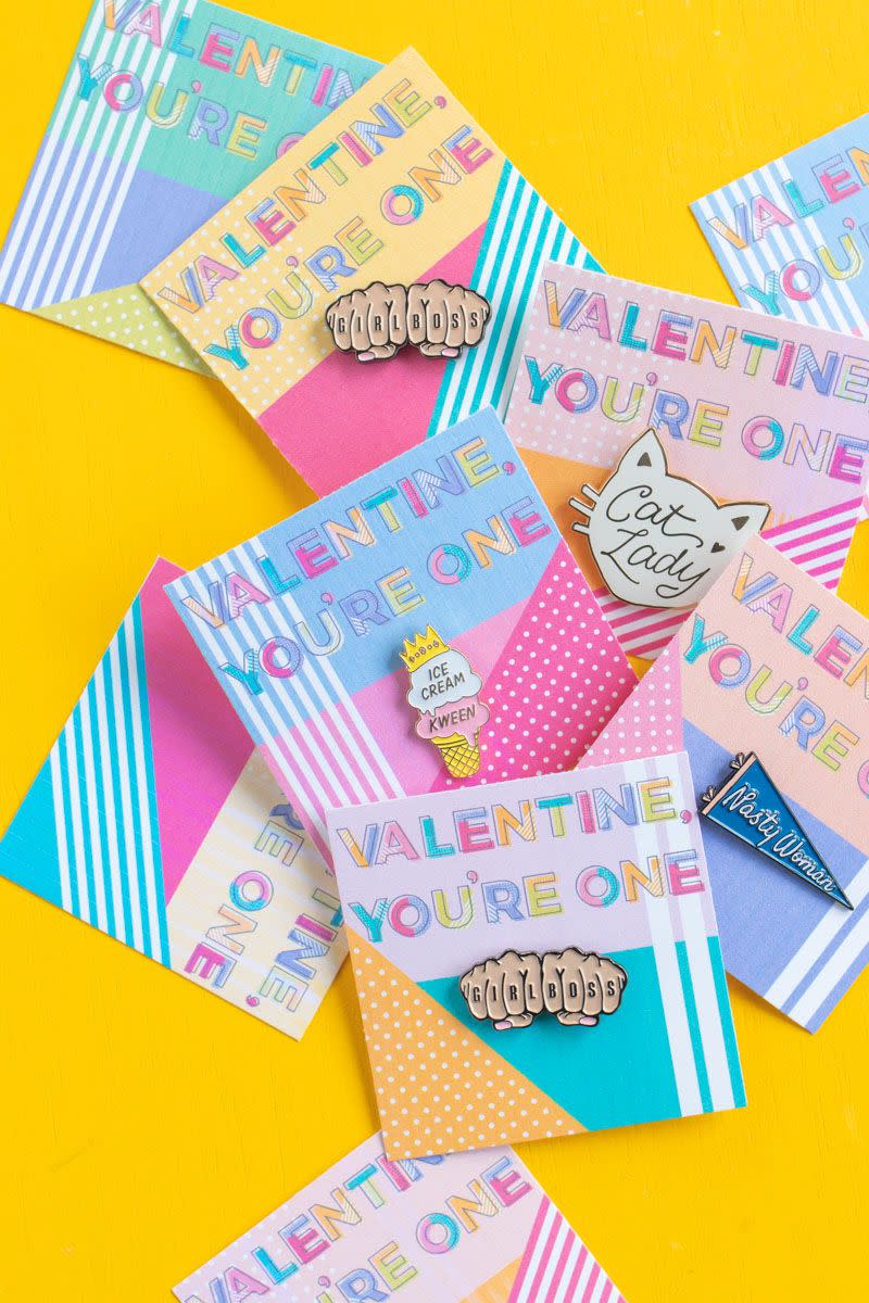 printable pin cards diy valentines day cards