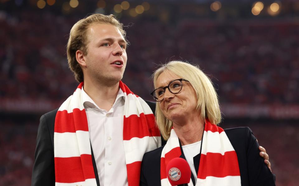 Joel Beckenbauer and Heidi Beckenbauer, son and wife of Franz Beckenbauer