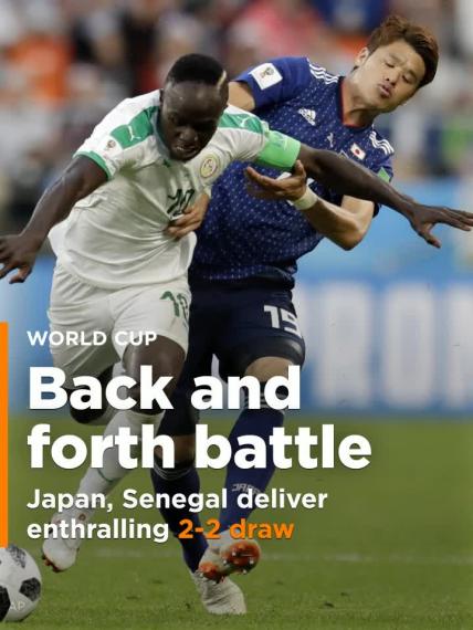 Japan, Senegal deliver enthralling draw