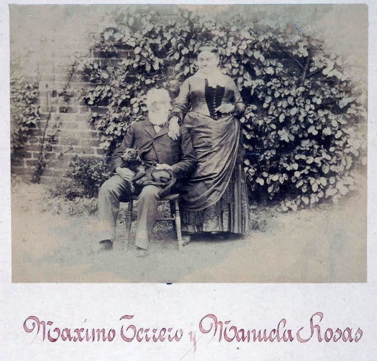 Máximo Terrero y Manuela Rosas. circa 1890, Londres. Colección Museo Histórico Cornelio Saavedra.