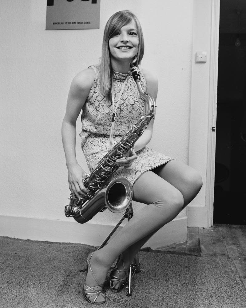 Barbara Thompson in 1967, when it was a startling rarity for a woman to play saxophone