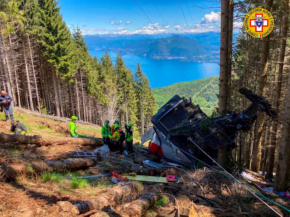 The Stresa-Mottarone cable car crashed, killing at least 14 people. Source: Reuters