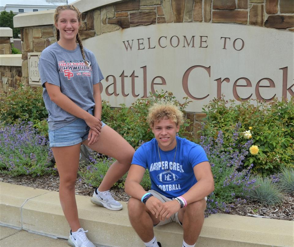 St. Philip's Alexandra Kersten and Harper Creek's Julion McCray are the Battle Creek Enquirer Athletes of the Year for 2022. The annual Athlete of the Year award is selected by the Enquirer sports staff and picked from student-athletes from the core Battle Creek city schools.