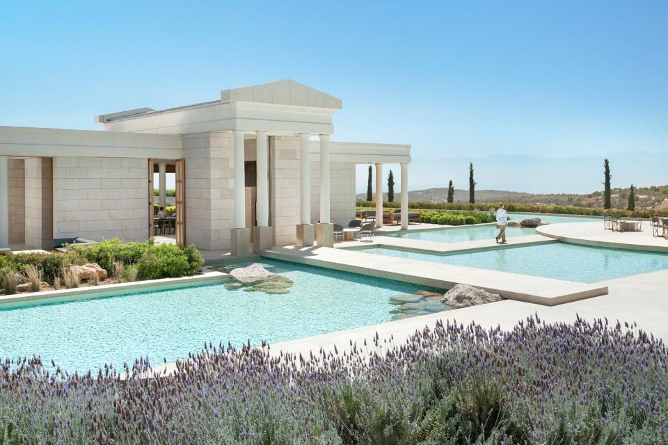 Amanzoe, Greece - Dining, Bar, Reflecting pool