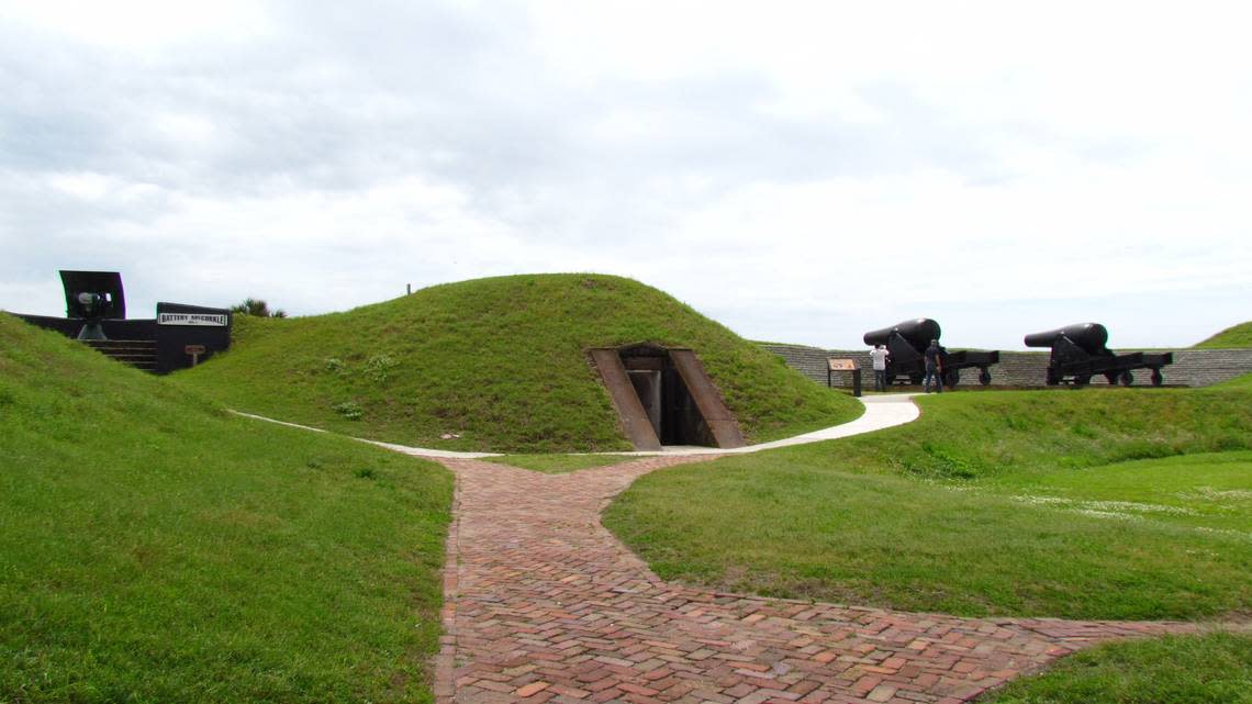 Fort Moultrie in Charleston first defended against the British fleet with palmetto log walls and later helped spark the Civil War.