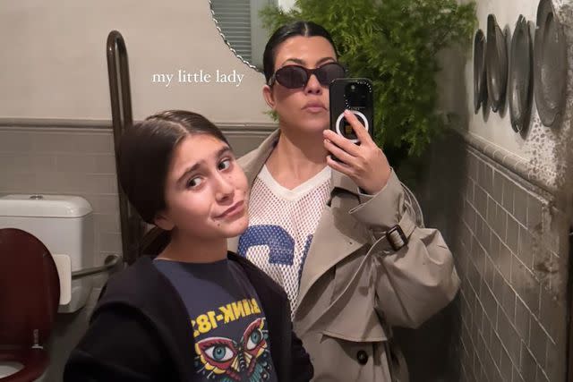 <p>Kourtney Kardashian/Instagram</p> Penelope Disick and Kourtney Kardashian Barker