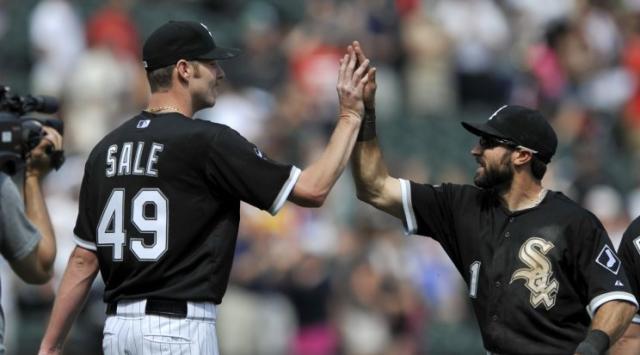 Adam Eaton rescued a jersey from Chris Sale's scissors and he