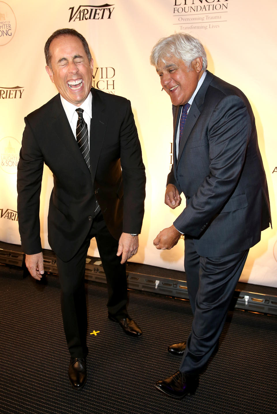 <p>Seinfeld was happy to see his fellow comedian on the red carpet at the David Lynch Foundation’s National Night of Laughter and Song in Washington, D.C. <a rel="nofollow" href="https://www.yahoo.com/celebrity/jerry-seinfeld-hilariously-says-no-thanks-hug-kesha-200410254.html" data-ylk="slk:Kesha? Not so much…;elm:context_link;itc:0;sec:content-canvas;outcm:mb_qualified_link;_E:mb_qualified_link;ct:story;" class="link  yahoo-link">Kesha? Not so much…</a> (Photo: Tasos Katopodis/Getty Images for David Lynch Foundation) </p>