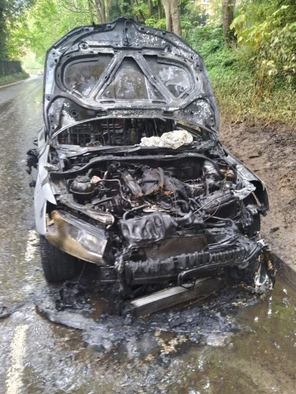 Oxford Mail: Fire damaged cars in Oxford