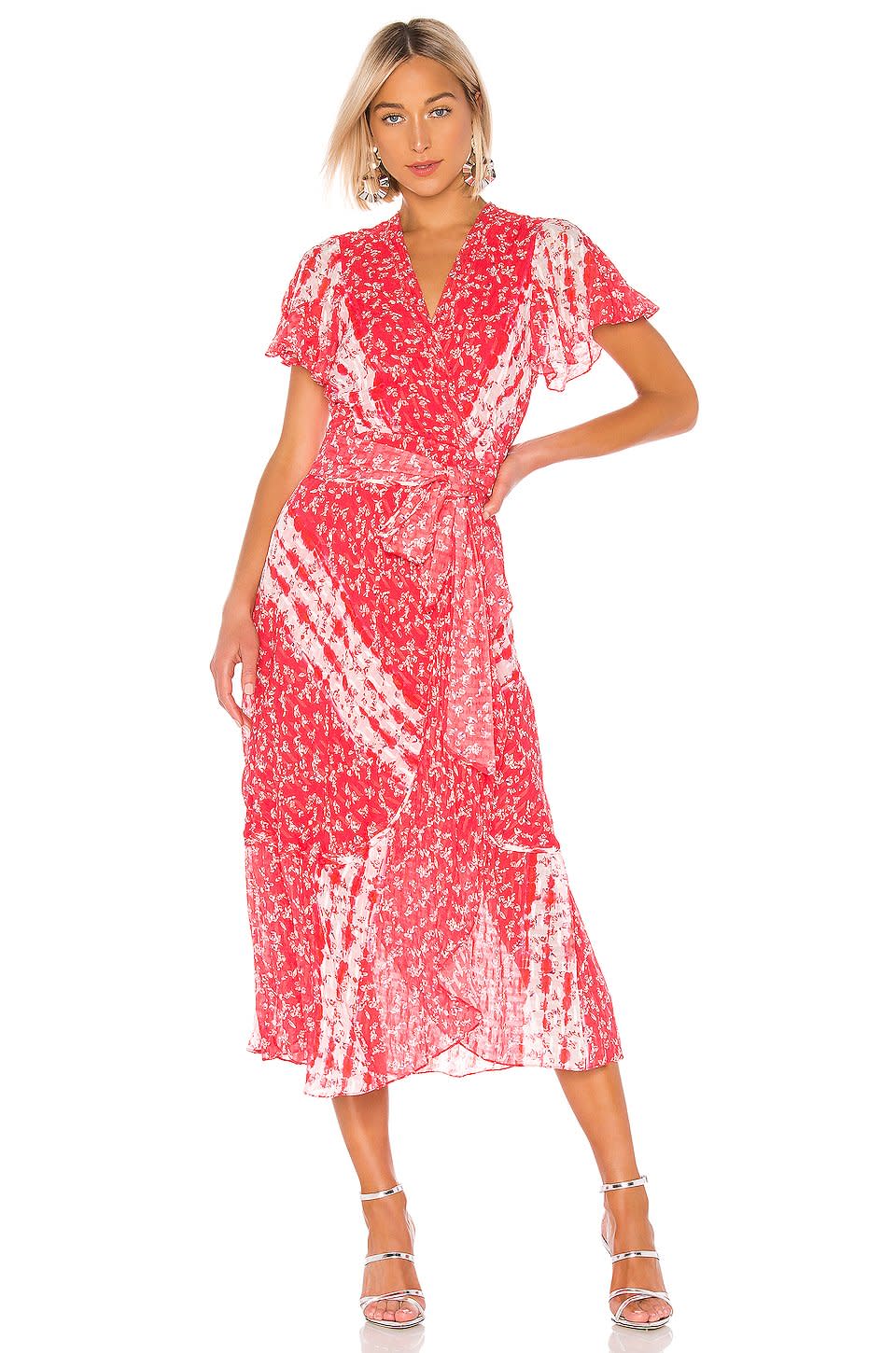 <b>Buy It!</b> Tanya Taylor New Blaire Dress, $545; <a href="http://www.anrdoezrs.net/links/8029122/type/dlg/sid/PEO,Shopping:15GorgeousWrapDressestoShopThisSummer,InspiredbyMeghanMarkleandMoreCelebs,rcarhart31,Unc,Gal,7085788,201905,I/https://www.revolve.com/tanya-taylor-new-blaire-dress/dp/TANR-WD56/?d=Womens&page=2&lc=8&itrownum=3&itcurrpage=2&itview=01" rel="nofollow noopener" target="_blank" data-ylk="slk:revolve.com;elm:context_link;itc:0;sec:content-canvas" class="link ">revolve.com</a>