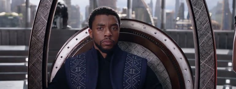 Chadwick Boseman en Pantera Negra