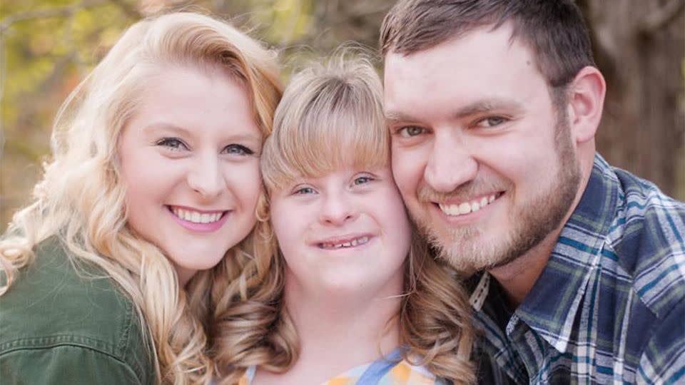 When Ashley Schaus met Will Seaton, she told him that she and her sister Hannah, who has Down syndrome, are a package deal. Source: Facebook