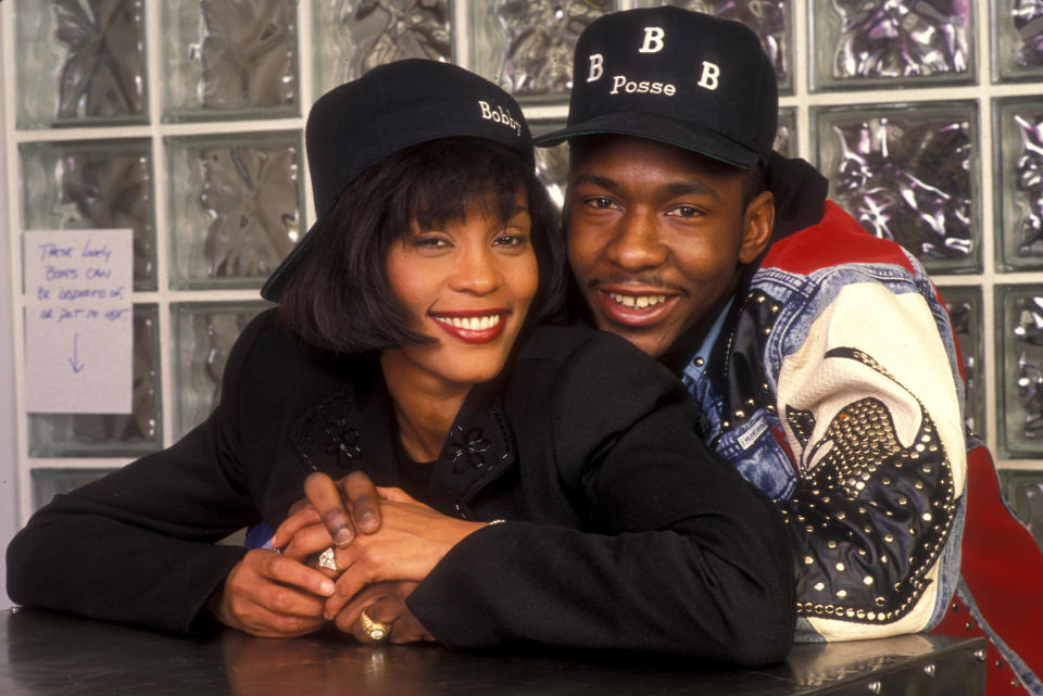 (EXCLUSIVE, Premium Rates Apply) Whitney Houston and Bobby Brown (Photo by L. Cohen/WireImage)