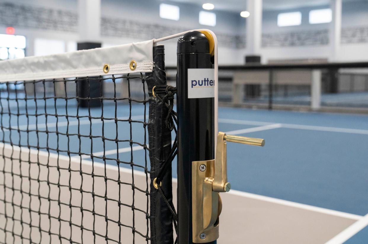 Pickleball net (Credit: GREG LOVETT/THE PALM BEACH POST)