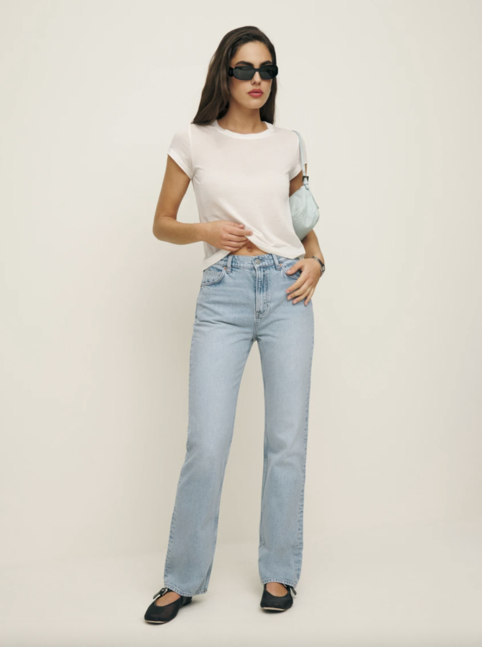 Abby High Rise Straight Jeans (Photo via Reformation)