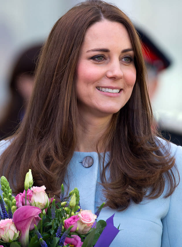 Kate Middleton's baby is kicking.