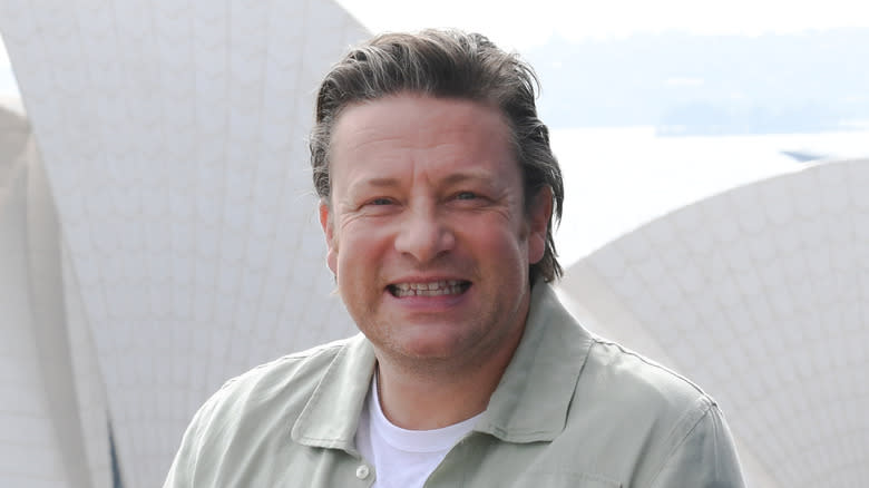 Jamie Oliver smiling