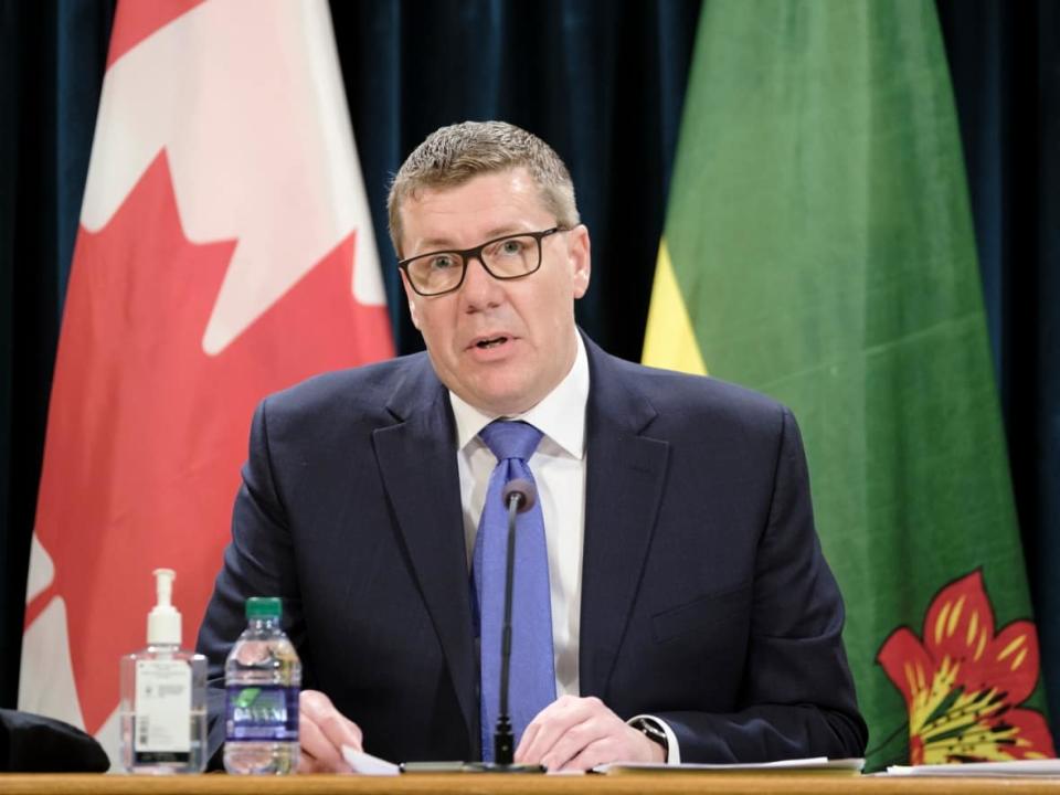 Premier Scott Moe said Saskatchewan is not expected to implement further measures to curb the spread of COVID-19. (Michael Bell/The Canadian Press - image credit)