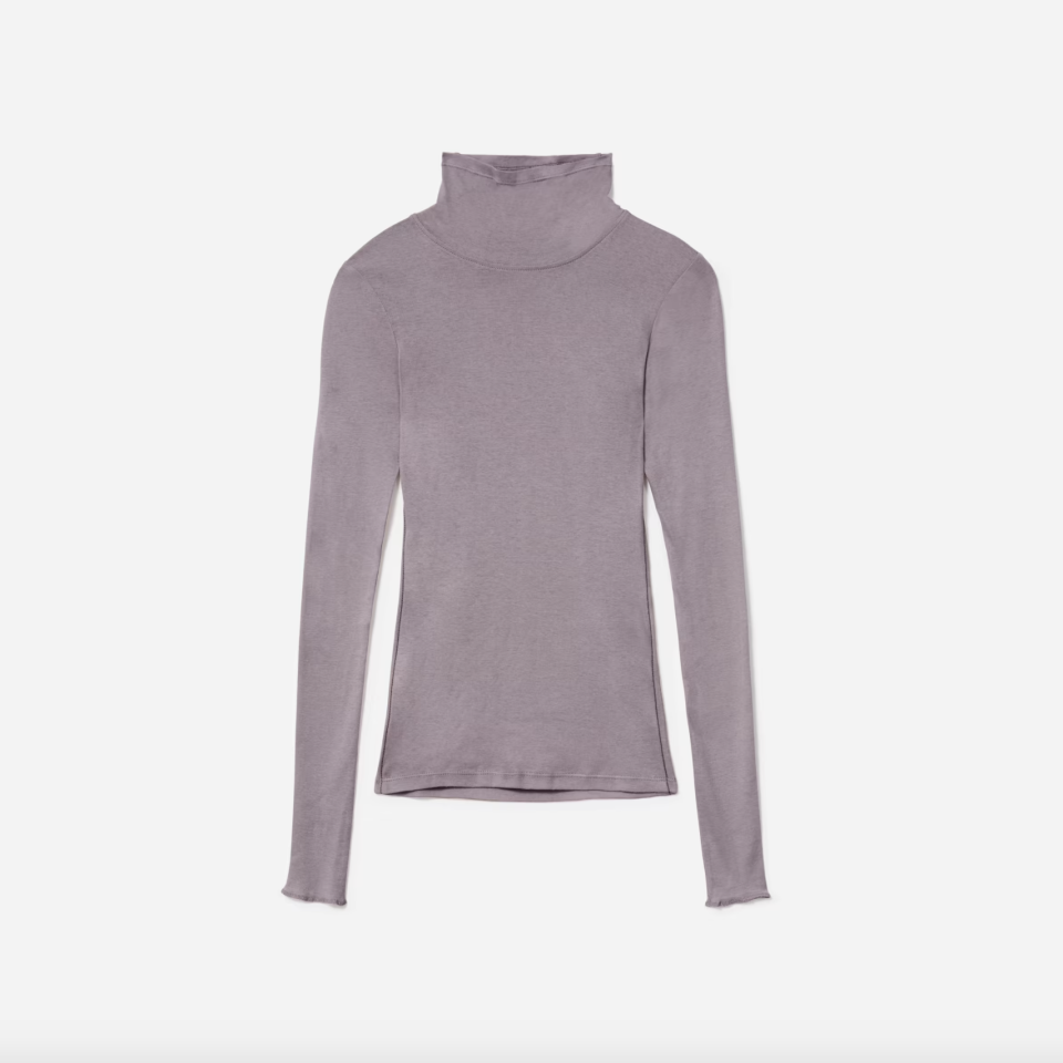 Organic Cotton Tissue Turtleneck