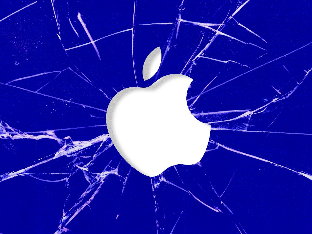 Apple cracked glass