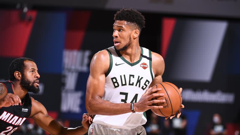 Giannis Antetokounmpo。（圖／翻攝自NBA推特）