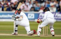 Britain Cricket - England v Sri Lanka - Third Test - Lord’s - 12/6/16 England’s Alex Hales scores a four Action Images via Reuters / Andrew Boyers