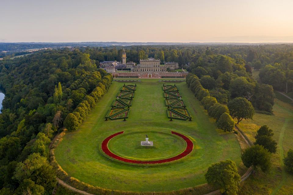 Aerial view of Cliveden House