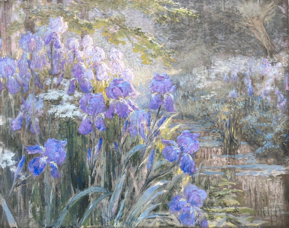 This painting circa 1905-1910, "Les Iris" by Pierre Eugène Montézin, will be featured by exhibitor Gladwell & Patterson at the 21st annual Palm Beach Show at the Palm Beach County Convention Center in West Palm Beach.